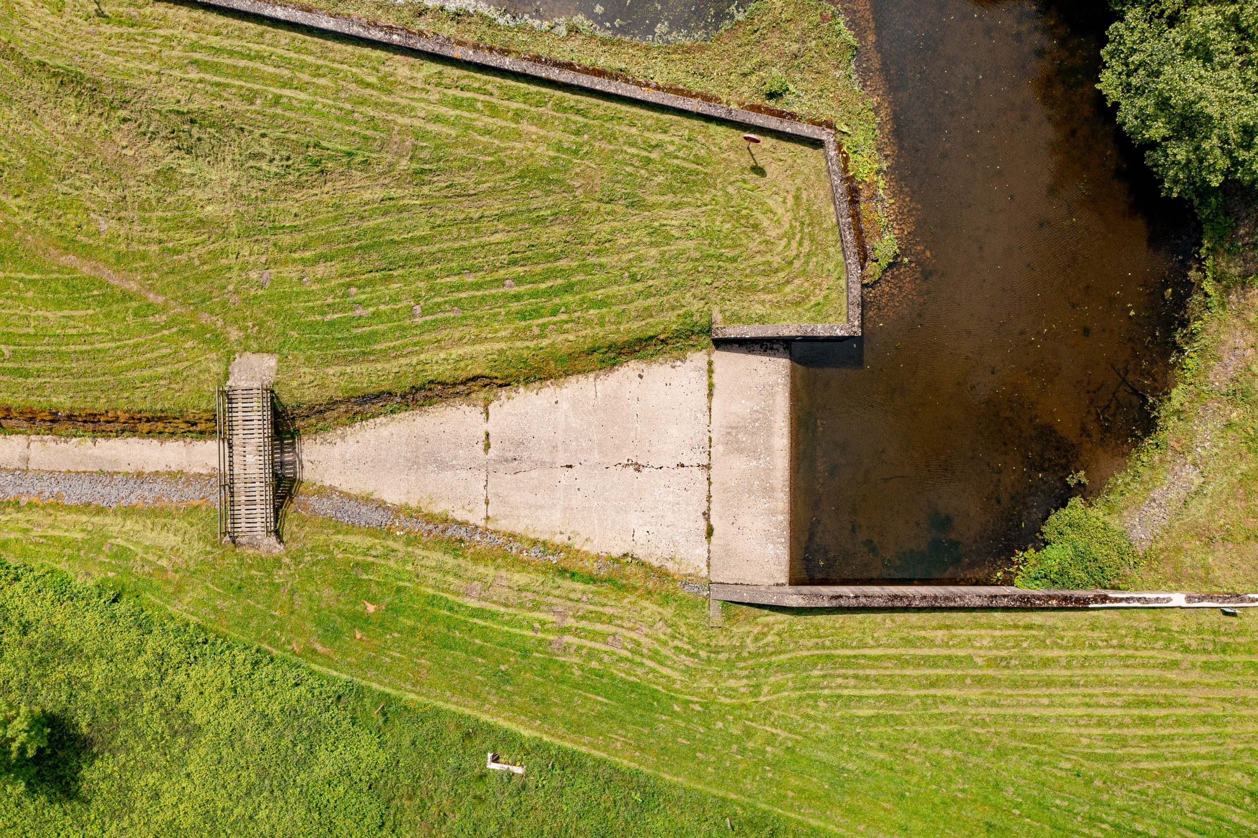 Brithdir Mawr reservoir spillway